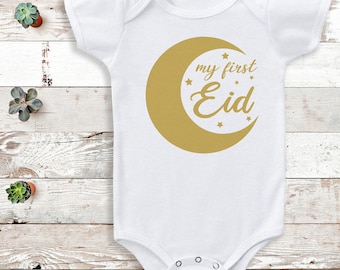 Mein erster Eid oder Ramadan Baby Body - Eid Geschenke - Ramadan Geschenk - Eid Body - Mein 1