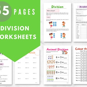 division worksheet 12 division facts practice sheets math etsy new zealand