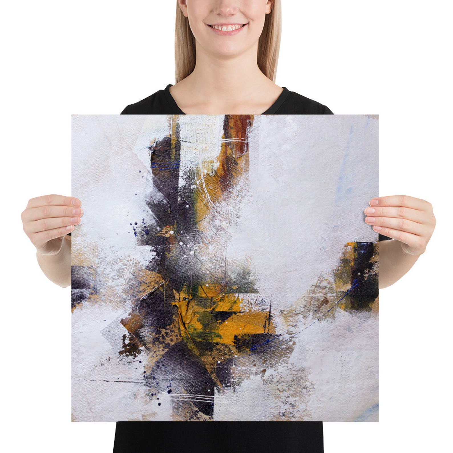 Abstract Art Original Painting Poster Print For Wall Hanging Etsy