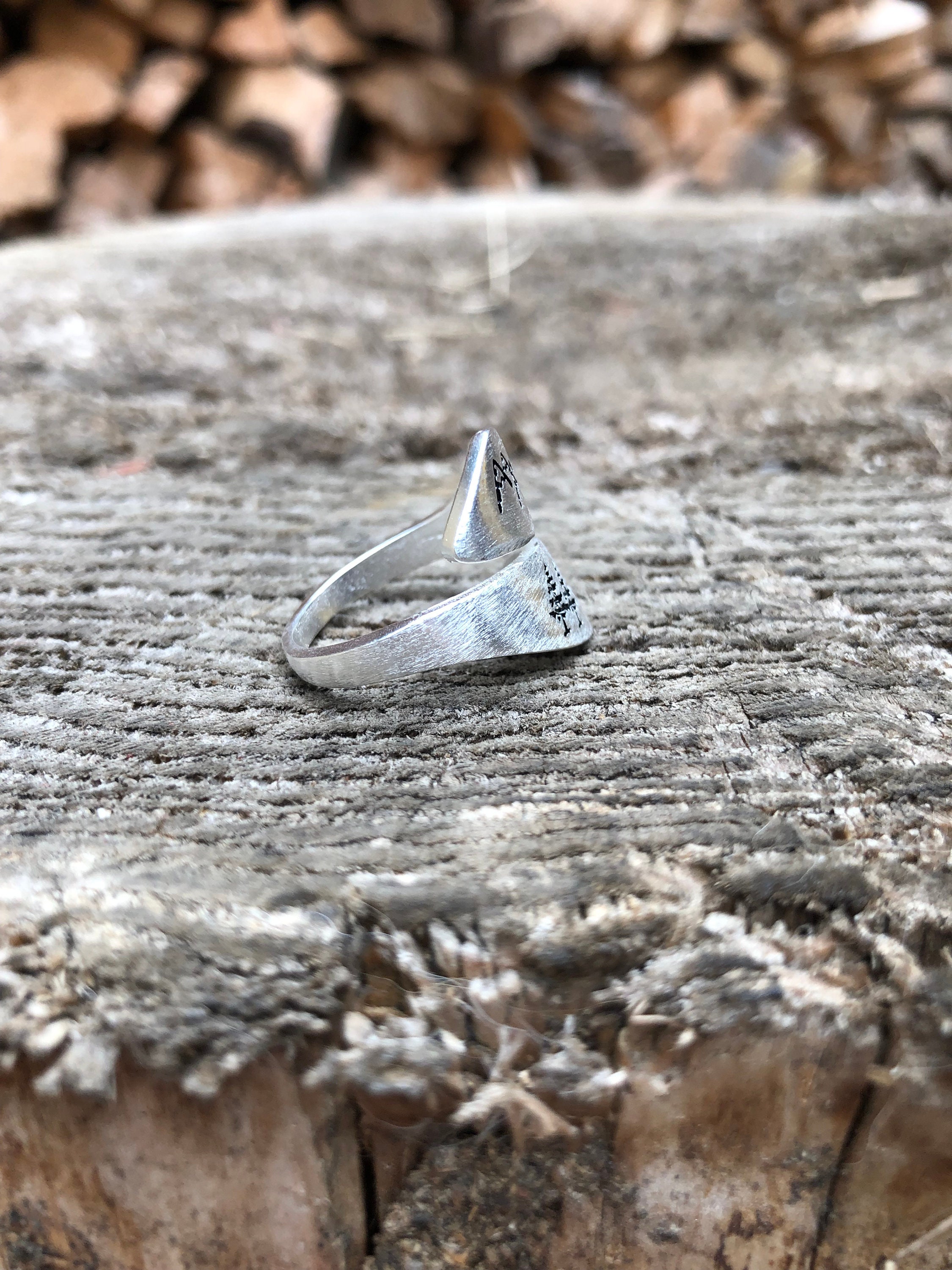 Sterling Silver Nature Ring Stackable Nature Ring Tree and Etsy
