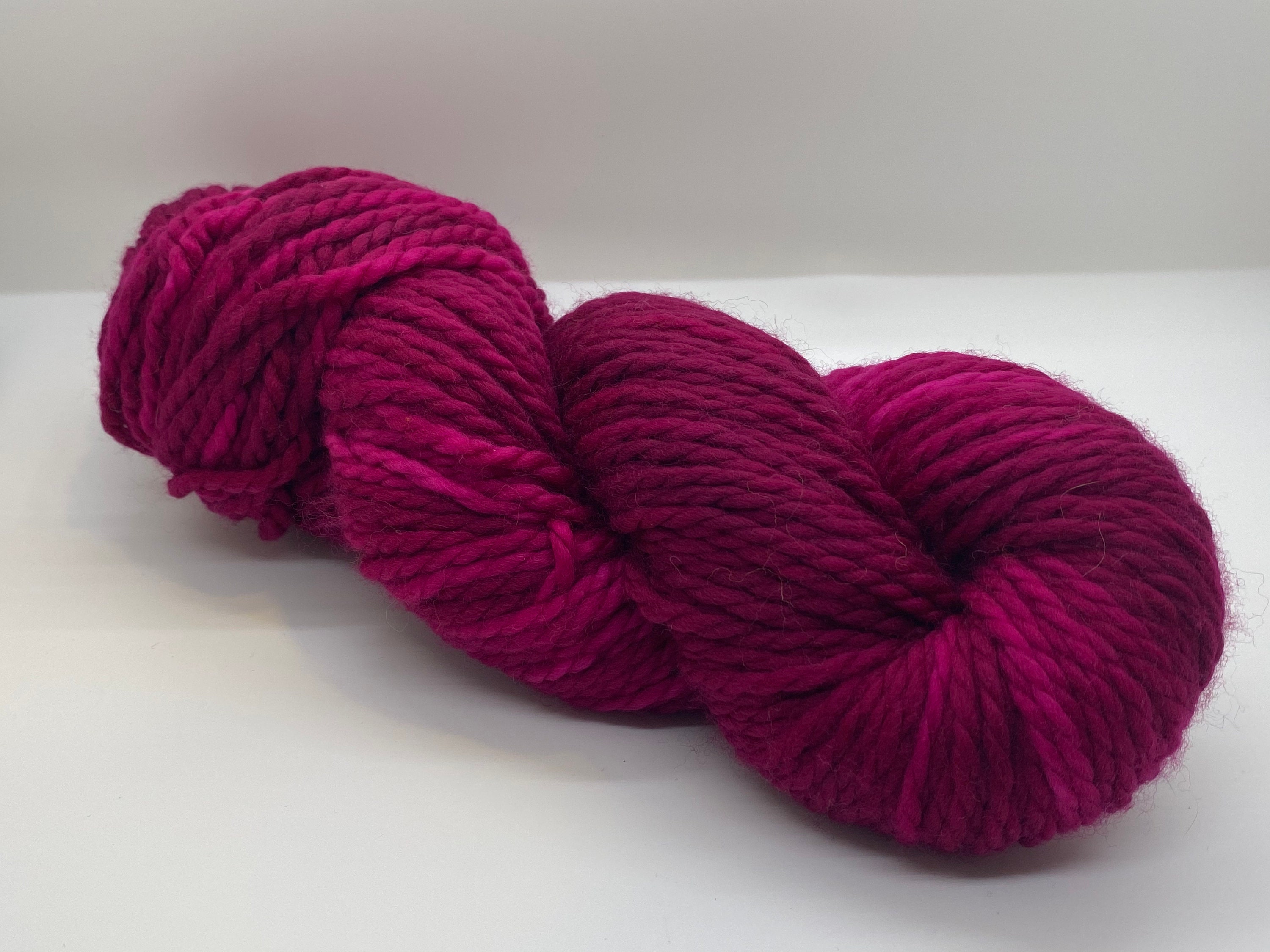 Magenta 100 Fine Superwash Merino Wool handdyed yarn 109 Etsy