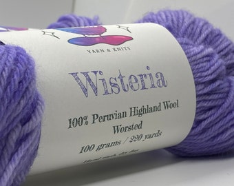 Milly’s yarns lavender mix acrylic yarn