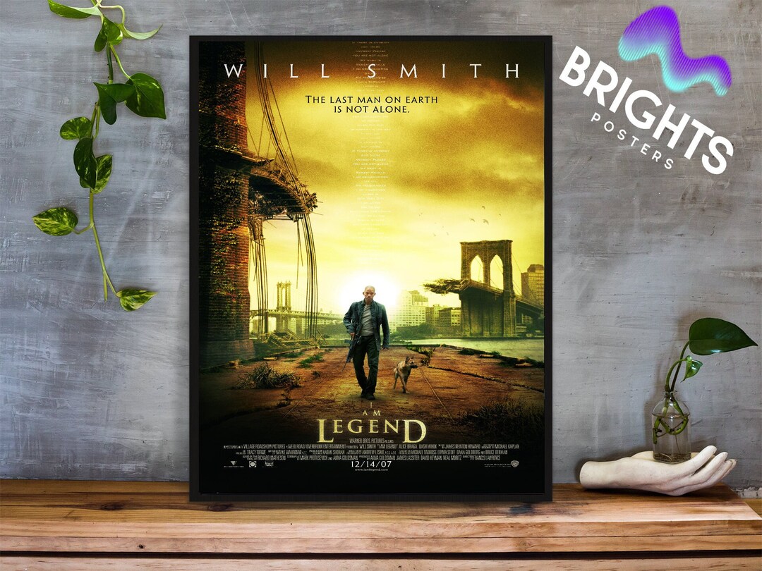 I Am Legend 07 Tv Show Movie Film Print Poster Wall Art Etsy