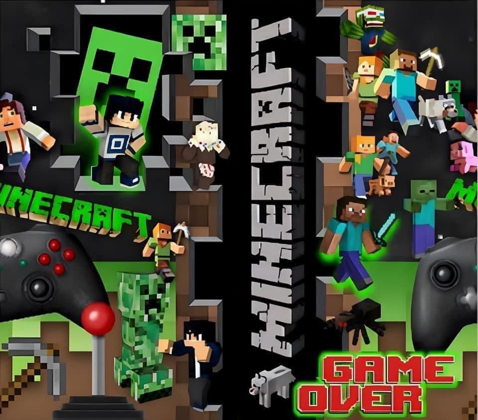 NOT DIGITAL DOWNLOAD Minecraft Print Ready to Use Ready to Press ...
