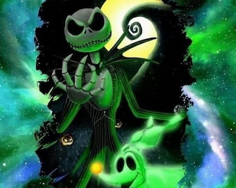 NOT DIGITAL DOWNLOAD nightmare before christmas print ready to use ready to press transfer for sublimation 20oz tumbler.