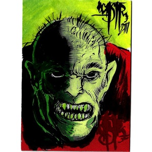 Carte de croquis originale Dave Castr Original 1/1 Kevin Art support W
