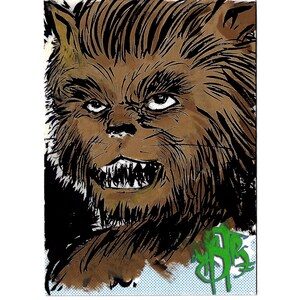 Dave Castr Carte de croquis originale originale 1/1 Cat Boy Art W Holder