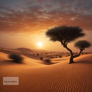 8 Sahara pustynia o zachodzie słońca clipart, clipart do druku, jpg, pobieranie cyfrowe, scrapbooking, papierowe rękodzieło