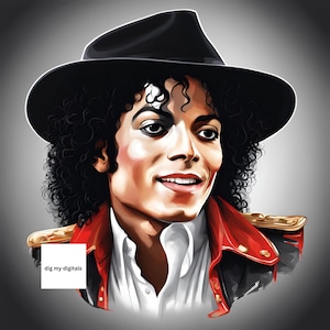 8 Michael Jackson clip art, clipart para impressão, jpg, download digital, scrapbooking, artesanato em papel