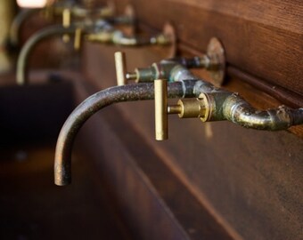 Copper/Brass welded Hot+Cold tap
