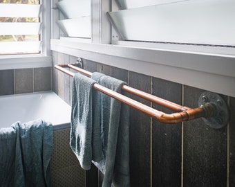 Copper towel racks