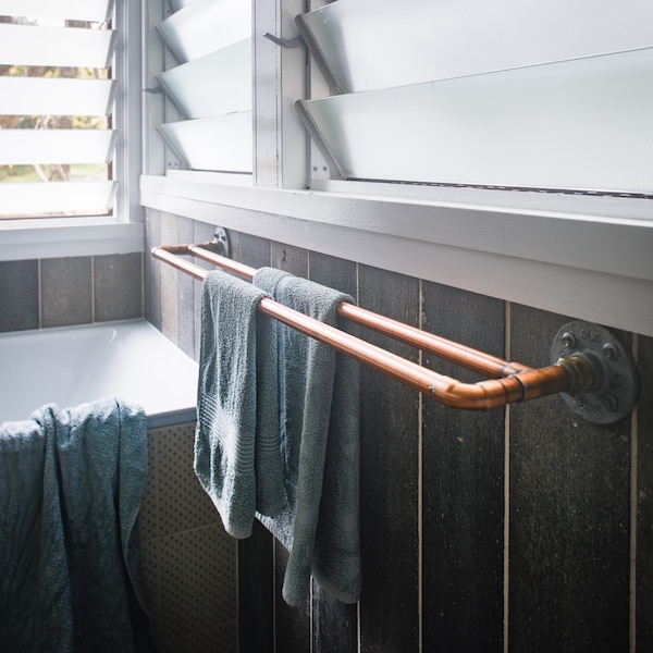 Copper towel racks