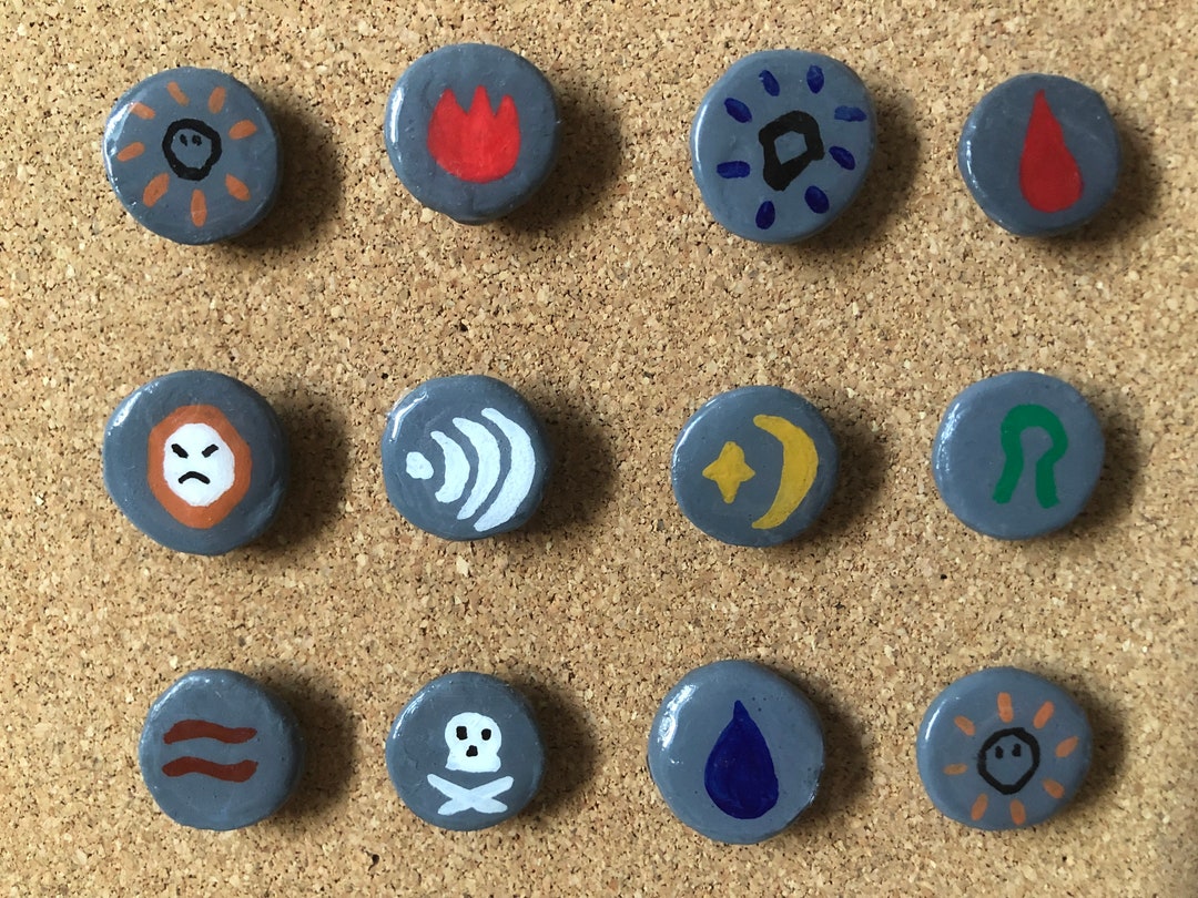 Rune Pins From Old School Runescape hand-runecrafted - Etsy