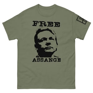 Free Julian Assange T Shirt Freedom of the Press Etsy