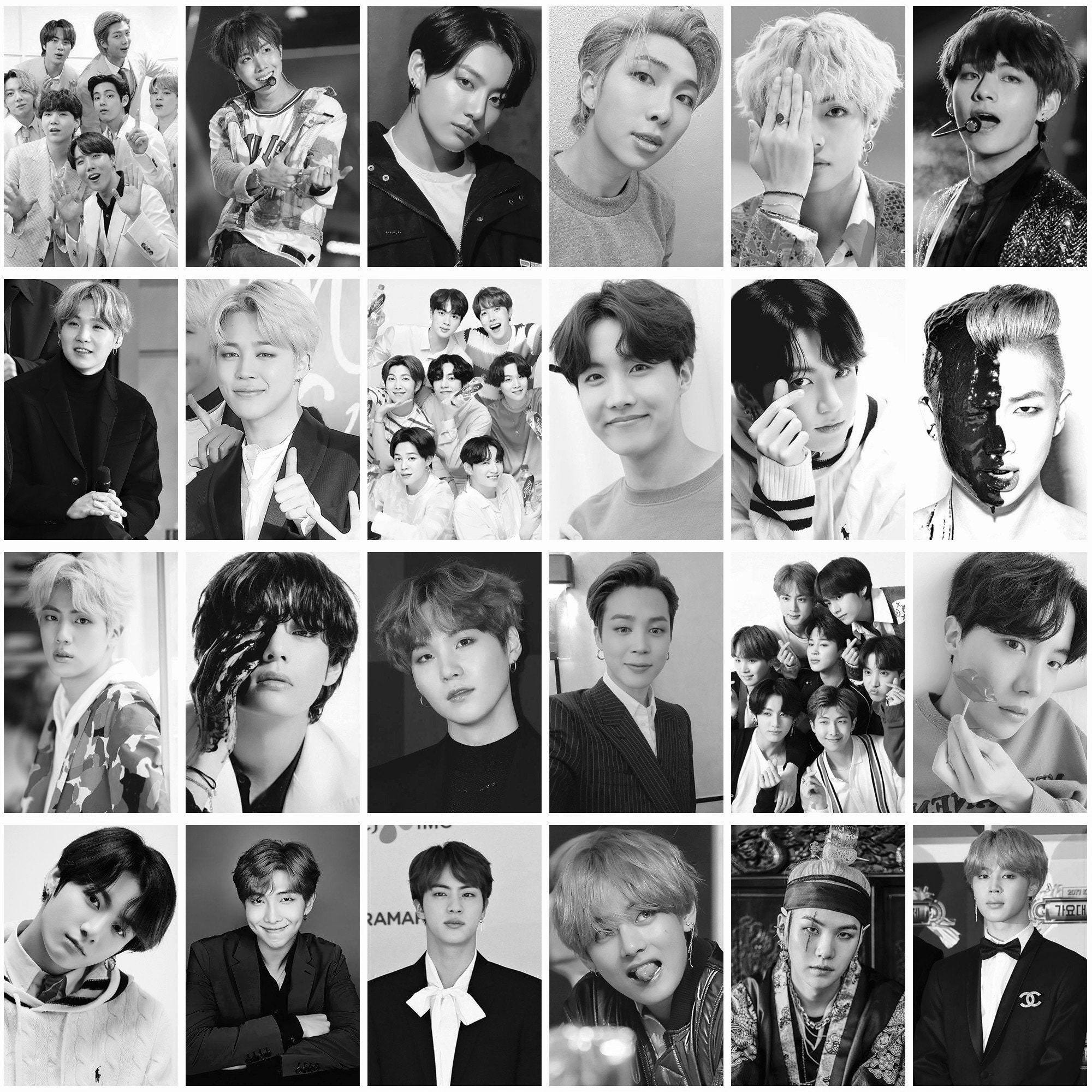 Black & White BTS Wall Collage Kit Jimin Bts Album Collage - Etsy Canada