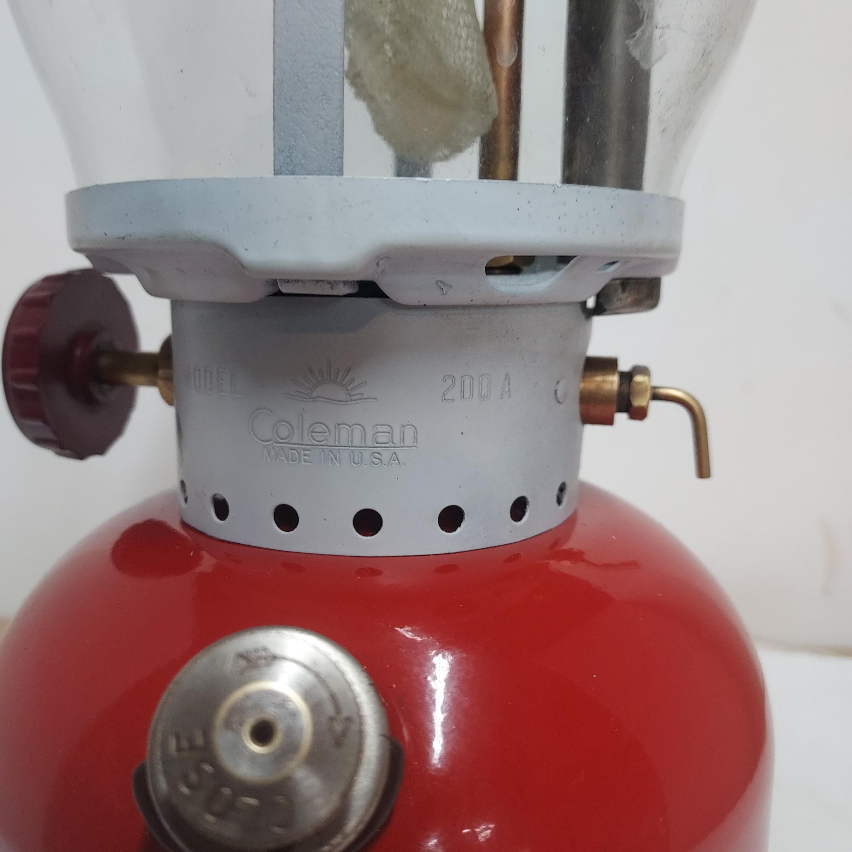 Vintage Red 1963 Coleman 200A Lantern Great Condition | eBay