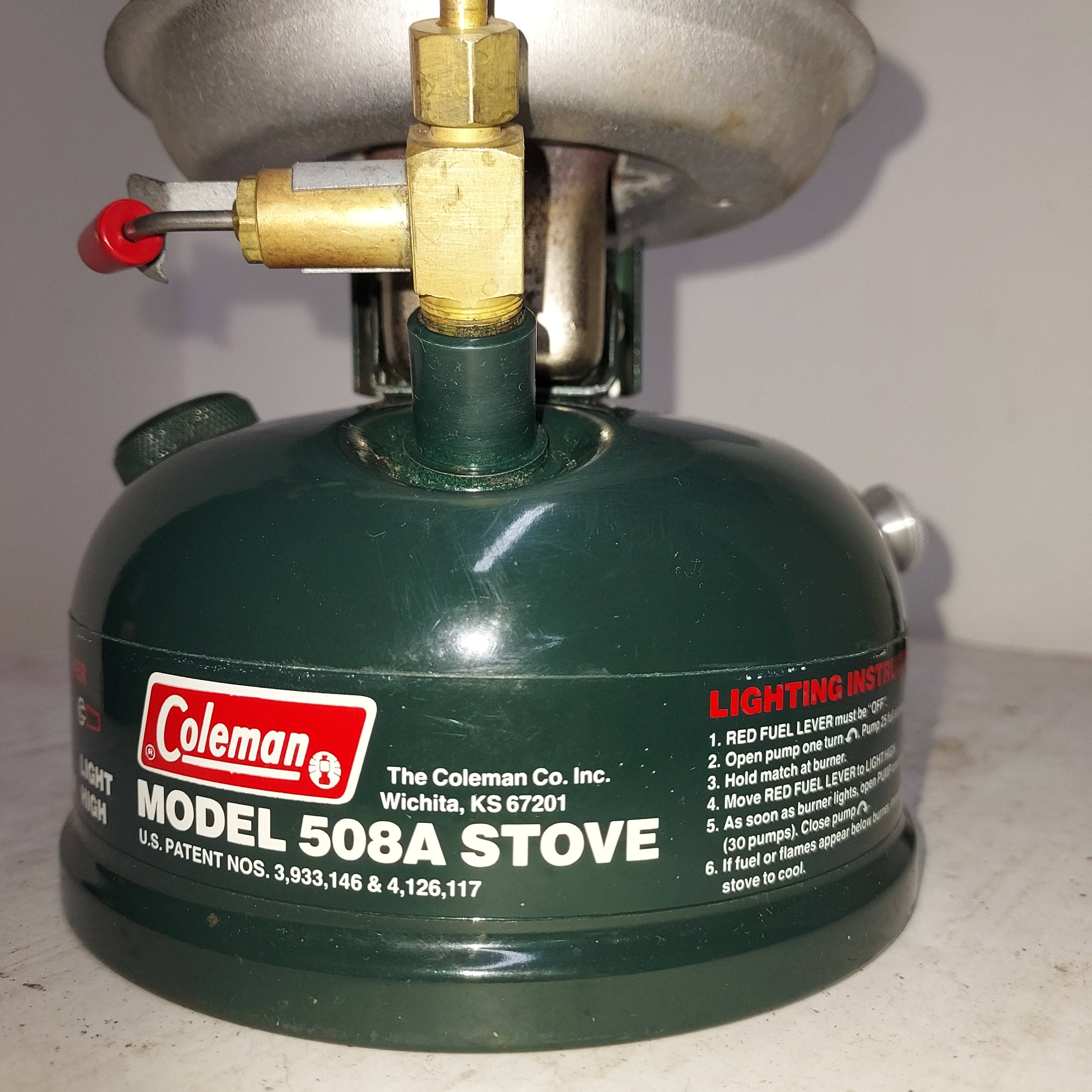ストーブ/コンロ Coleman - Coleman  STOVE  508A Coleman 508A Gas Stove & Case 05/91 NICE - Camping Hiking