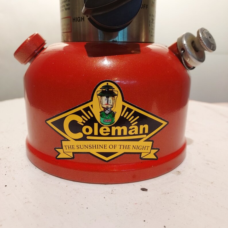 Custom Coleman 288 Lantern, Red, Working Great. Etsy