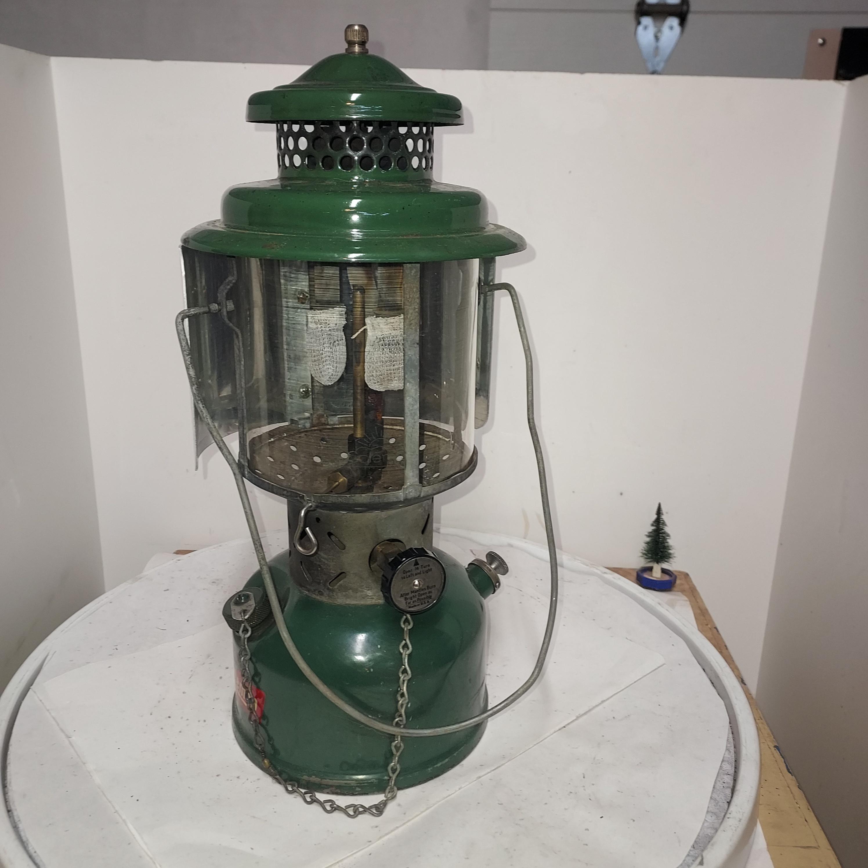 Vintage 1952 Coleman 220E Lantern, Original Paint, With Custom