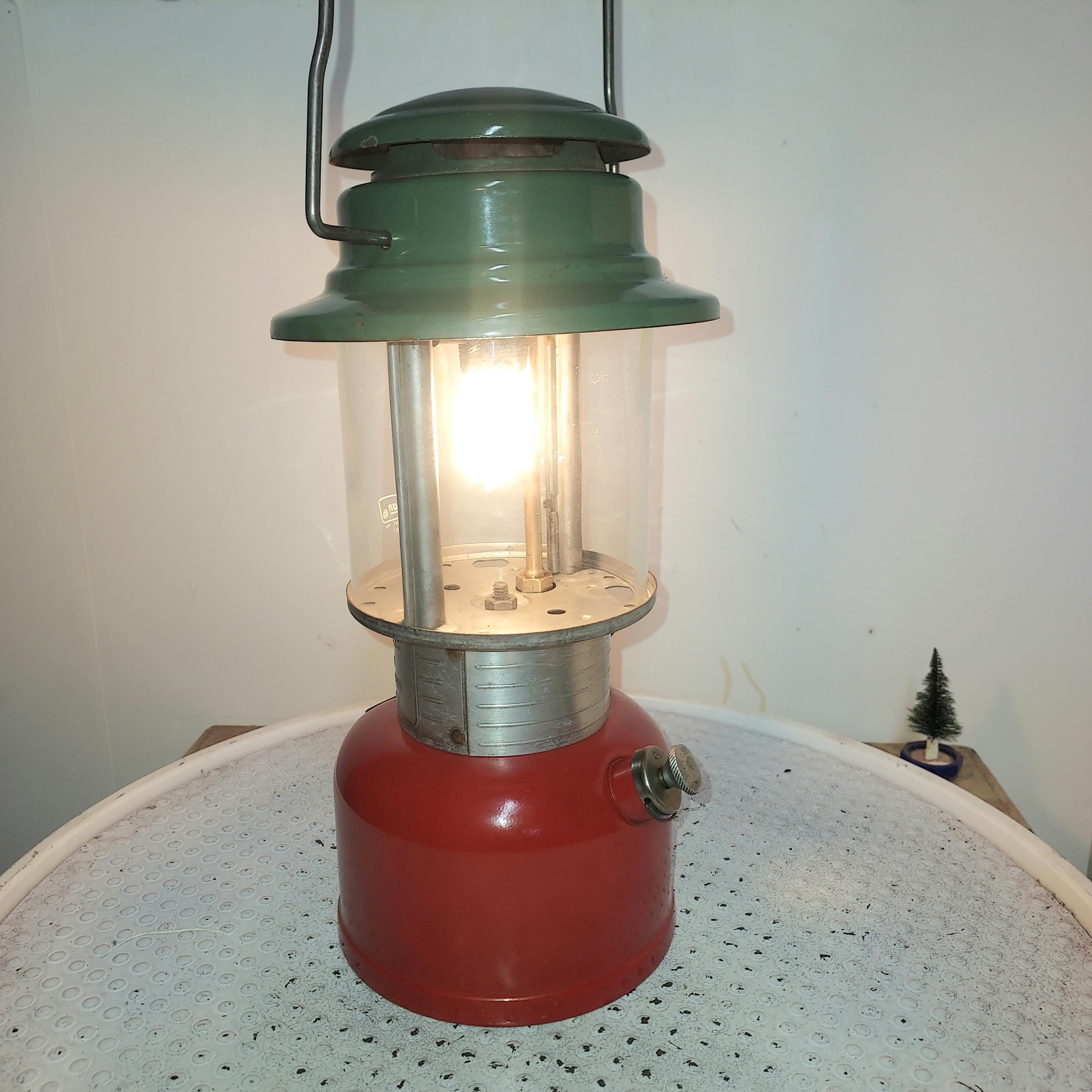 Vintage 1980 Coleman Lantern, 321B, Custom Red and Green - Etsy