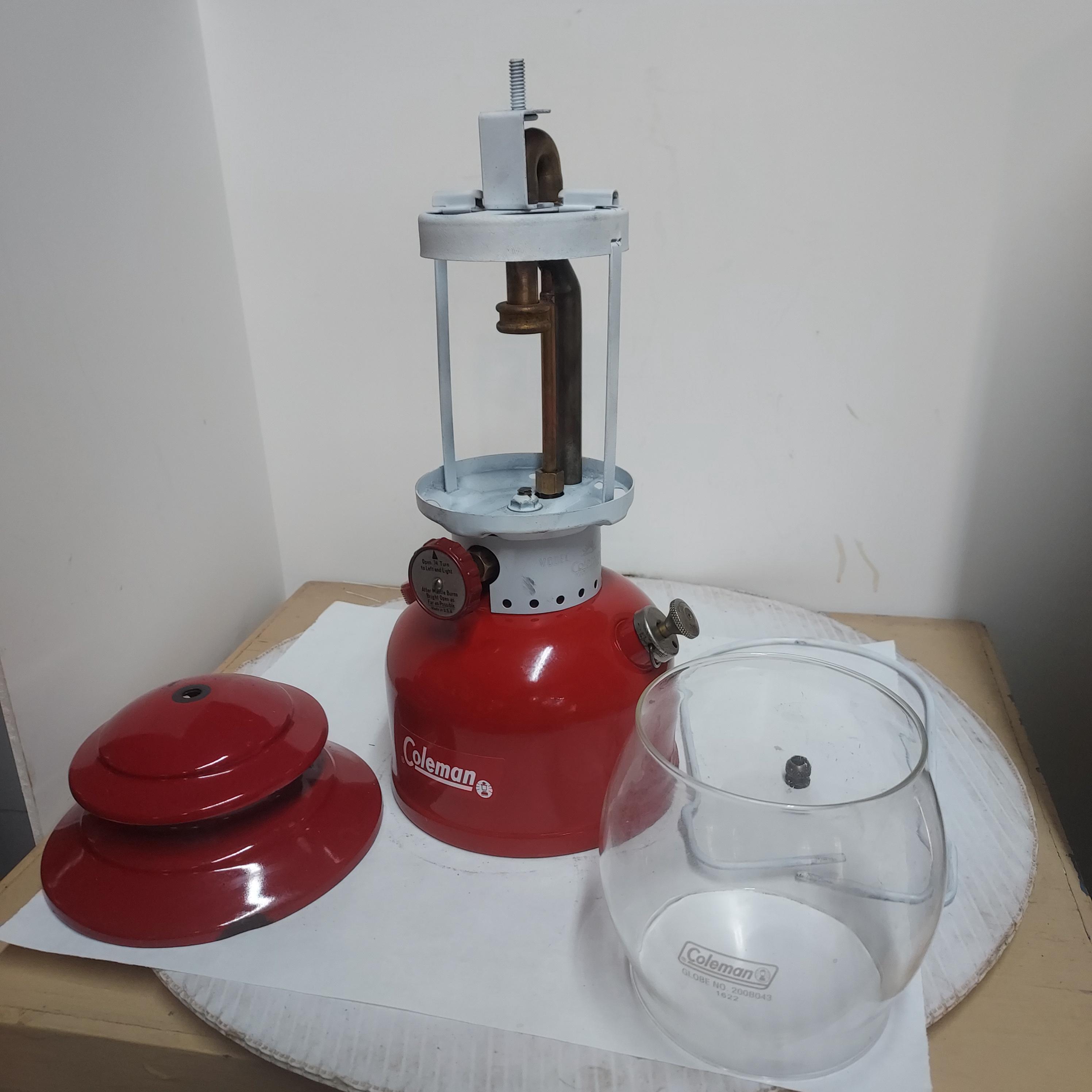 Vintage 1963 Coleman 200a Single Mantle Lantern, Custom