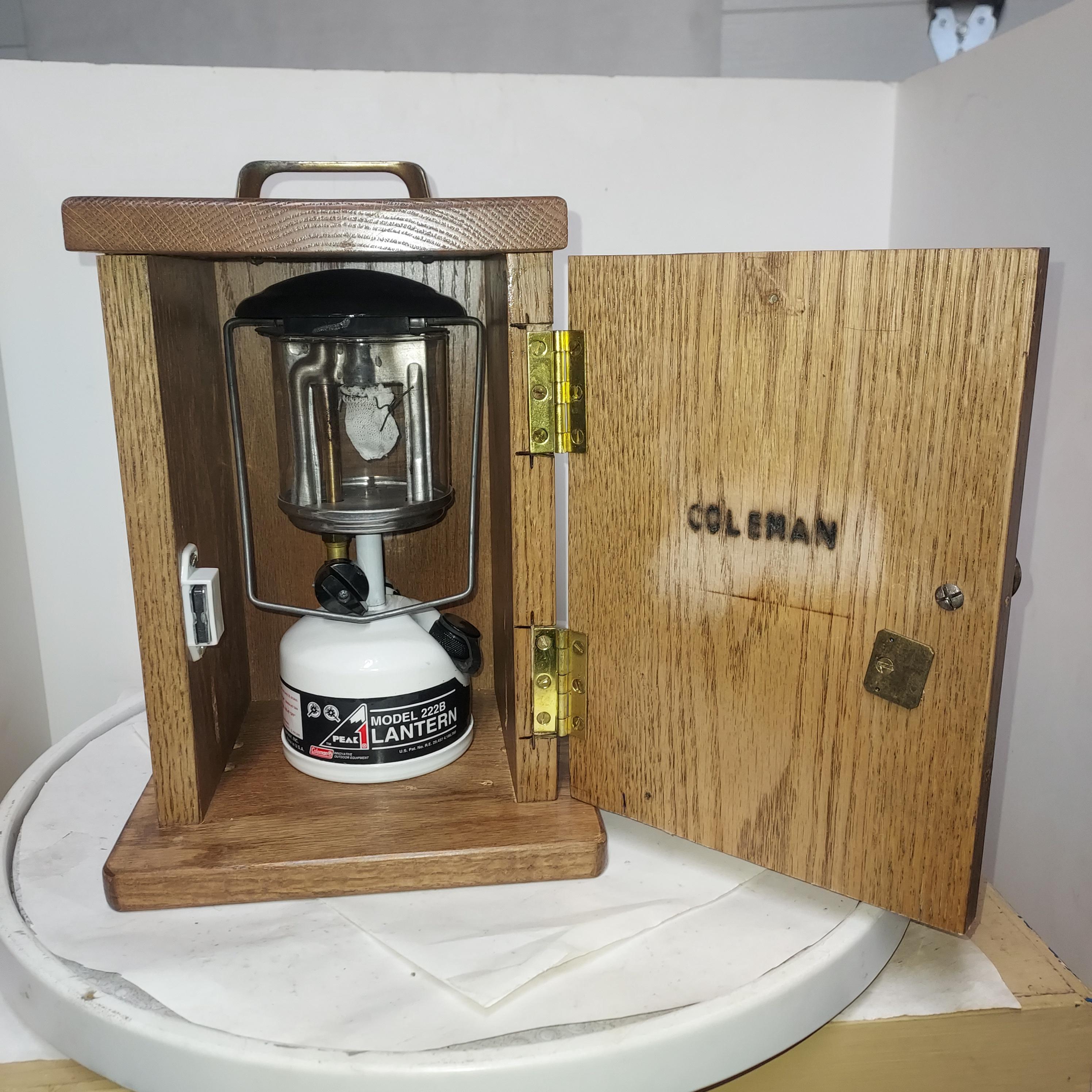 Custom 1997 White/black, Coleman 222B Backpacking Lantern With