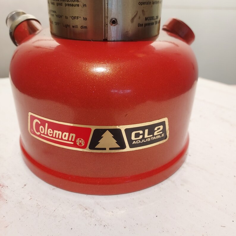 Custom Coleman 288 Lantern, Red, Working Great. Etsy