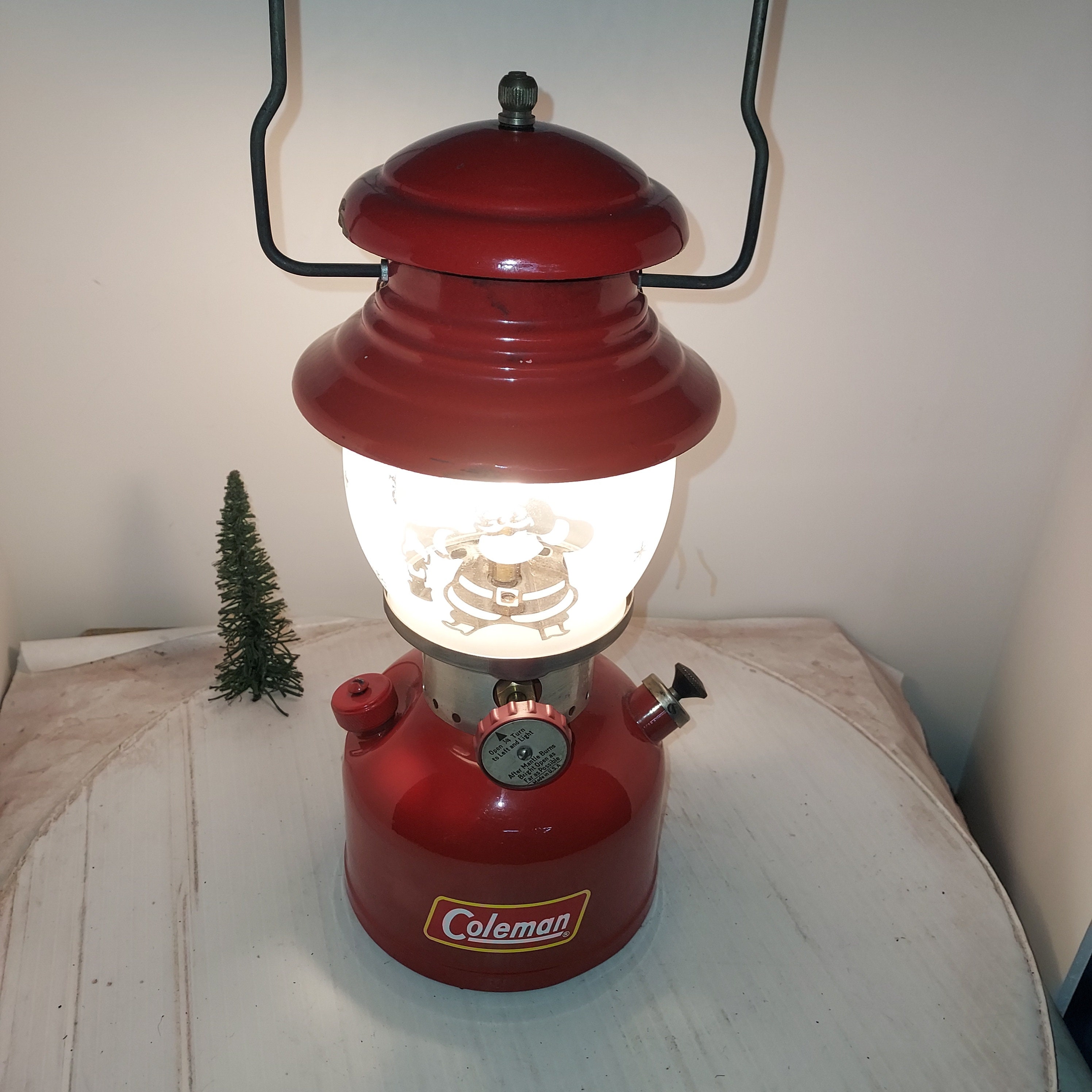 Vintage 7-1957 Coleman Lantern, Restored, and Working. Model 200a