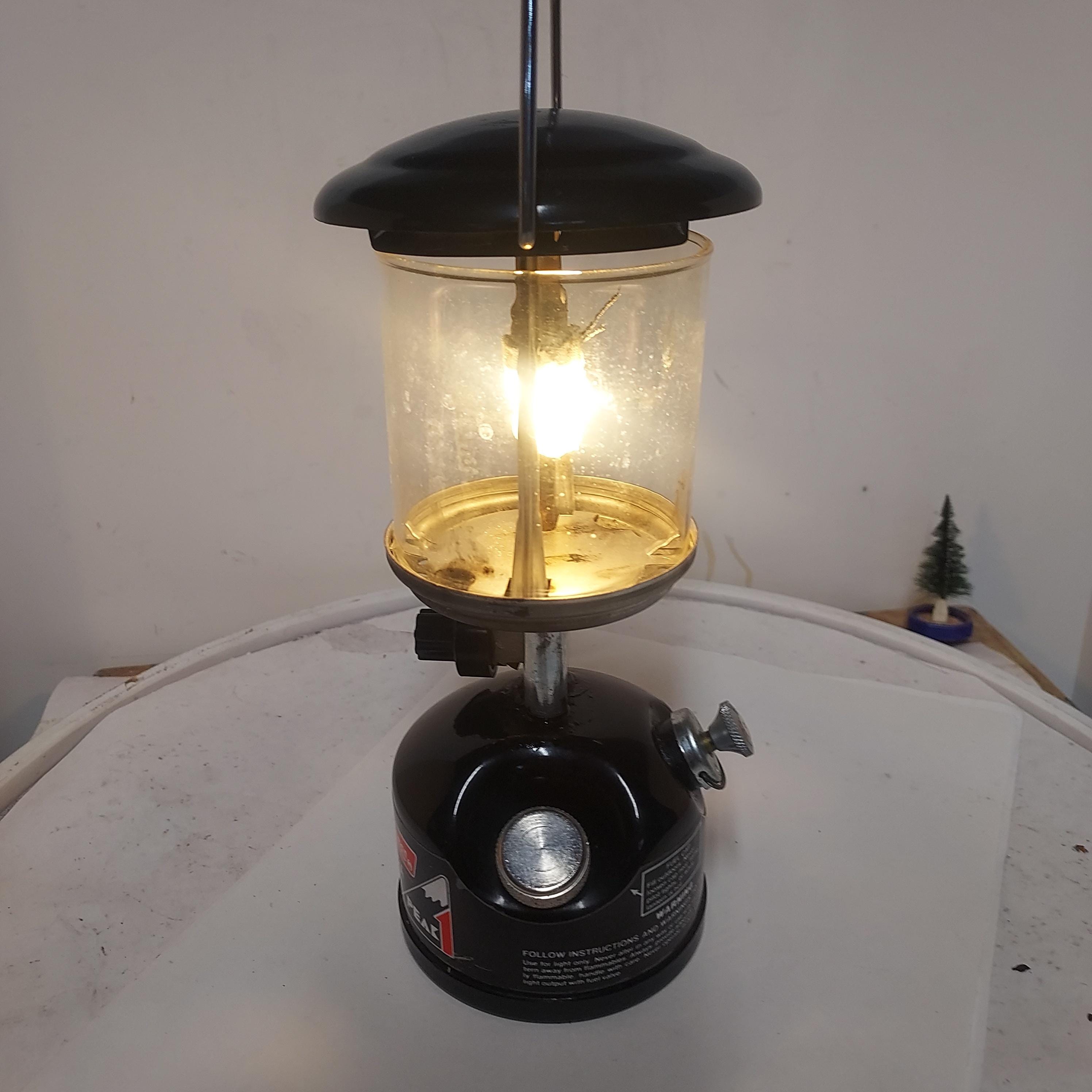 Custom 1985 Black, Coleman 222A Backpacking Lantern With Custom