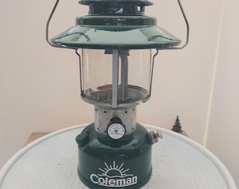 Vintage Coleman Lantern With Original Aluminum Case, Vintage