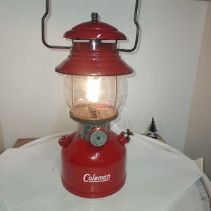 Vintage 1961 Coleman 200A Red Lantern, Restored - Etsy