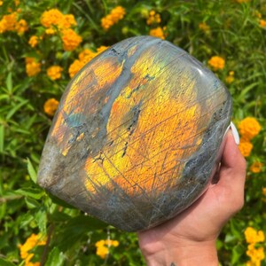 Sunset Labradorite Freeform(5.68 lb)|Labradorite Polished|Labradorite|Crystal Healing|Natural Labradorite|Labradorite Stone|Witchy Decor|