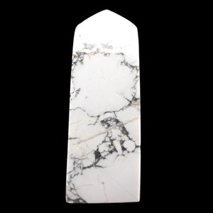 Howlite Obelisk (3-4″)|Howlite Point|Howlite Tower|Howlite Carving|Howlite Crystal|Healing Crystal|Crystal Tower|Witchy Decor|Howlite
