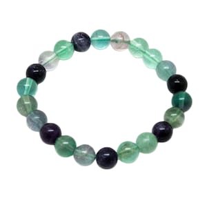Rainbow Fluorite Bead Bracelet (8mm)|Fluorite Jewelry|Fluorite Bracelet|Crystal Jewelry|Crystal Healing|Crystal Bead Bracelet|Fluorite