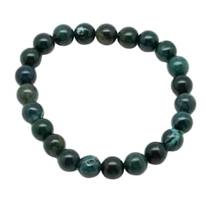 Moss Agate Bracelet(8mm)|Moss Agate Jewelry|Moss Agate Bead Bracelet|Moss Agate Crystal|Crystal Jewelry|Healing|Crystal Bead Bracelet|