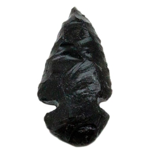 Black Obsidian Arrowhead Carving|Black Obsidian Rough|Volcanic Glass|Protection|Raw Obsidian|Obsidian Crystal|Crystal Healing|Grounding|