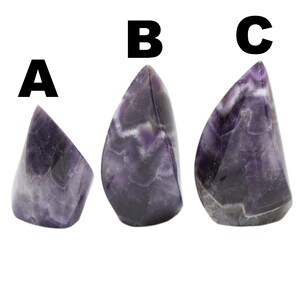 Amethyst Flame|Crystal Gemstone Flame|Crystal Healing|Metaphysical Crystal|Amethyst Crystal|Witchy Decor|Polished Amethyst Crystal Flame
