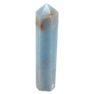 Angelite Tower (2-3″)|Angelite Point|Anhydrite Crystal|Crystal Tower|Crystal Healing|Blue Crystal|Serenity|Peace|Angelite Carving|