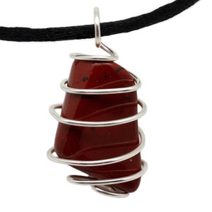 Roter Jaspis Wire Wrapped Vortex Anhänger| Roter Jaspis Schmuck| Roter Jaspis| Heilkristall| Drahtgewickelt Kristall| Edelstein Anhänger| Kristall Anhänger