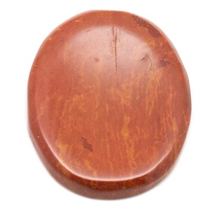 Red Jasper Worry Stone (35-40mm)|Red Jasper Thumb Stone|Crystal Worry Stone|Thumb Massage Stone|Anxiety Relief|Therapy|Meditation Crystal|
