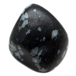 Snowflake Obsidian Tumbled Stone(10-20mm)|Obsidian Tumbled|Crystal Tumbled Stone|Crystal Healing|Polished Snowflake Obsidian|Metaphysical|