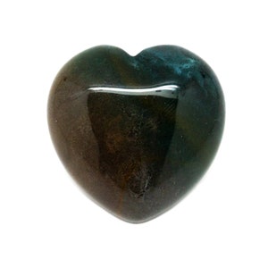 Moss Agate Heart(25-30mm)|Moss Agate Heart|Moss Agate Carving|Crystal Heart|Moss Agate Crystal|Crystal Carving|Healing|Crystals for Plants|