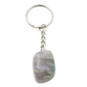 Fluorite Keychain|Crystal Keychain|Gemstone Keychain|Fluorite Charm| Fluorite Crystal|Crystal Healing|Crystal Accessory| Fluorite Gemstone|