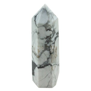 Howlite Tower-2&quot;|Howlite Point|Howlite Crystal|Healing Crystals|Crystal Point|Howlite|Crystal Tower|Howlite Tower|Crystal Tower|Altar|