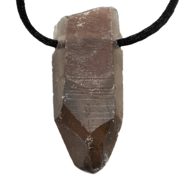 Smoky Quartz Rough Point Pendant (1.5″)|Smoky Quartz Drilled Point||Healing Crystal|Drilled Gemstone|Drilled Crystal Point|DIY jewelry|