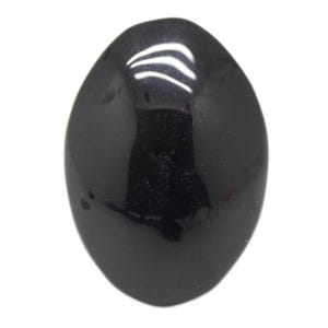 Black Obsidian Palm Stone (60mm)|Obsidian Carving|Crystal Palm Stone|Crystal Carving|Palm Stone|Black Obsidian Pocket Stone|Crystal Decor