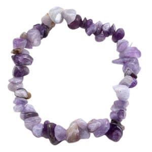 Amethyst Chip Bracelet|Purple Amethyst Bracelet|Healing Crystals|Crystal Bracelet|Gemstone Jewelry|Amethyst Jewelry|Crystal Jewelry|