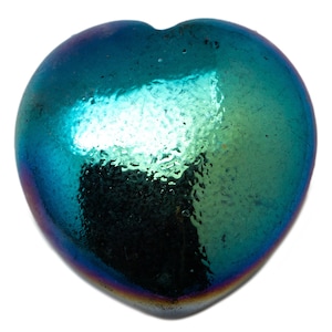 Mystery Aura Coated Crystal Heart (25-30mm)|Crystal Heart Carving|Aura Coated Crystal|Healing Crystal|Crystal Carving|Mystery Crystal Heart