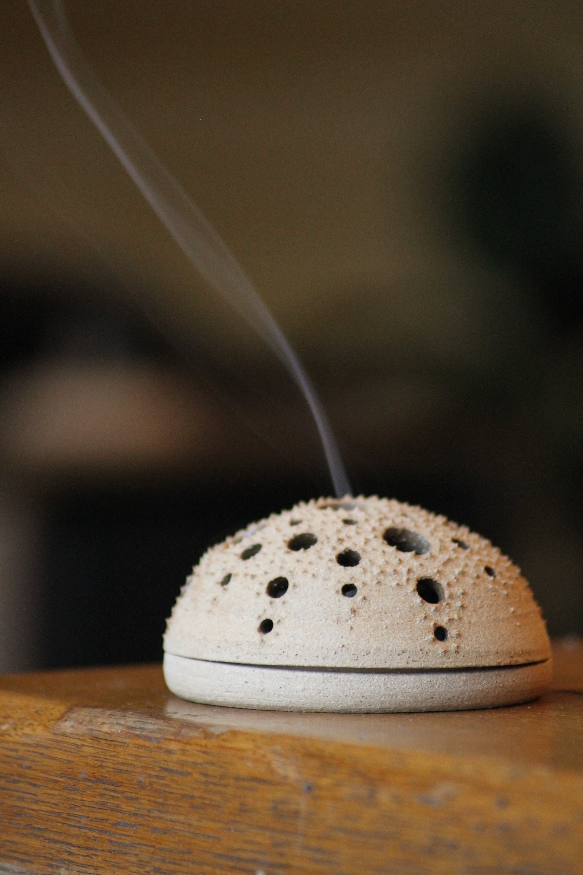 Brûle Encens Et/Ou Photophore en Grès Émaillé