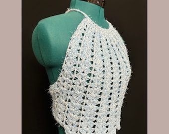 Crochet Summer Halter Top Pattern PDF